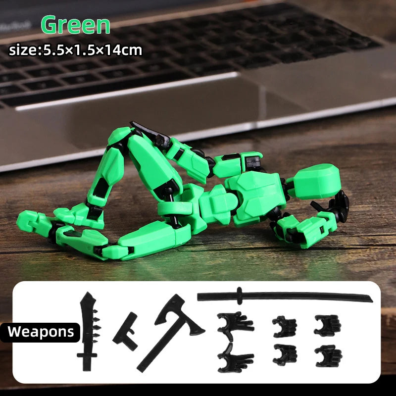 Multi-Jointed Movable Shapeshift Robot 3D Printed Mannequin Dummy 13 Action Figures Toys Kids Adults Parent-Children Games Gifts