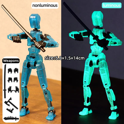 Multi-Jointed Movable Shapeshift Robot 3D Printed Mannequin Dummy 13 Action Figures Toys Kids Adults Parent-Children Games Gifts